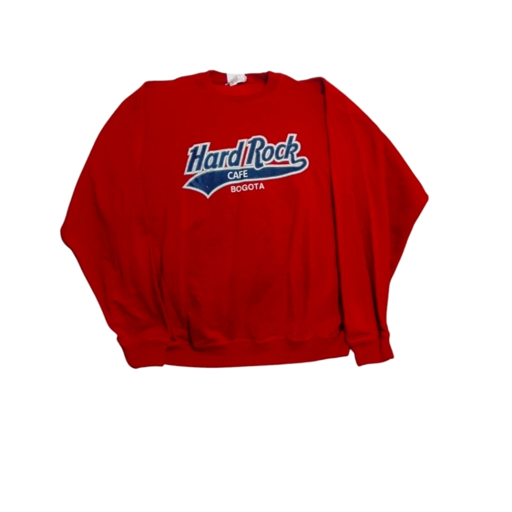 Vintage 90's HARD ROCK BOGATA pullover red sweatshirt. Great condition